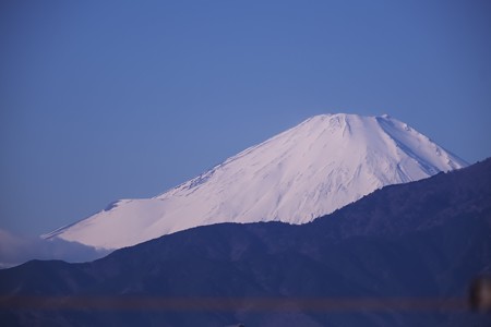 2021.12.28　駅前　富士山