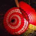 Photos: 和傘に灯る明かり