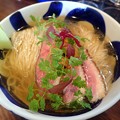 写真: 鶏節と煮干しの冷たいらぁ麺・中盛＠yagu-noodle・江東区住吉