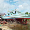 港の風景、鶴賀造船所（２−1）巾着網灯船