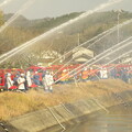 写真: 隠岐の島町消防団一斉放水（３）