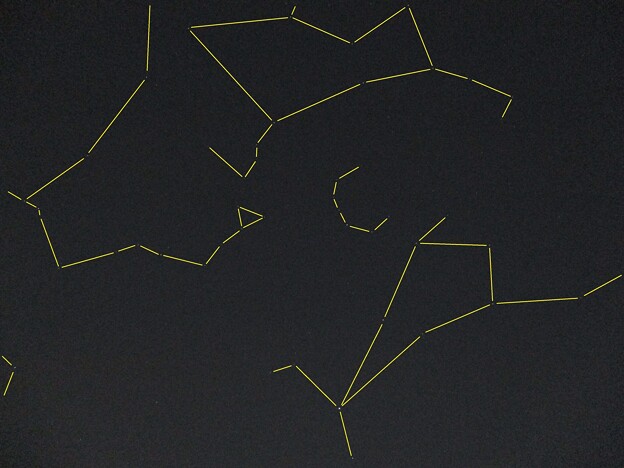 写真: 240504 西南天頂付近の星空＋星座線