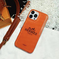 Photos: エルメス iPhone14 Pro/14 Plus/14 ProMaxケース ロゴプリント オレンジ