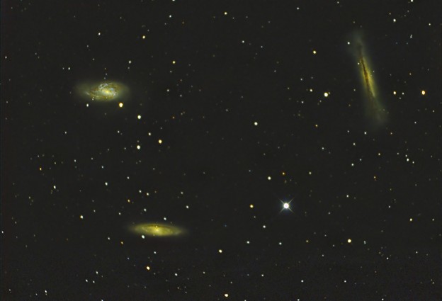 写真: しし座のトリオ銀河　テスト撮影