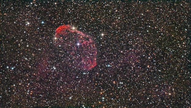 写真: SV705CカラーCMOSカメラによる三日月星雲NGC6888