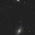写真: 月夜のおおぐま座の小宇宙　M81M82