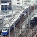 Photos: 神田峠をのぼるE657系ブルーオーシャン色特急ひたち