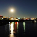 Photos: 220118_56T_月夜の川・RX10M3(鶴見川) (18)