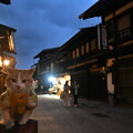 写真: 奈良井宿夕景