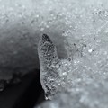 写真: 雪柱（雪水晶）