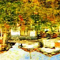 絵画の世界・秋の調整池