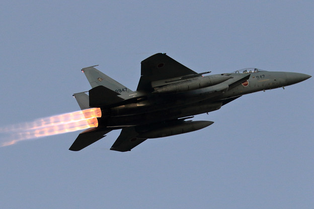 写真: F-15JもHigh Rate takeoff 2