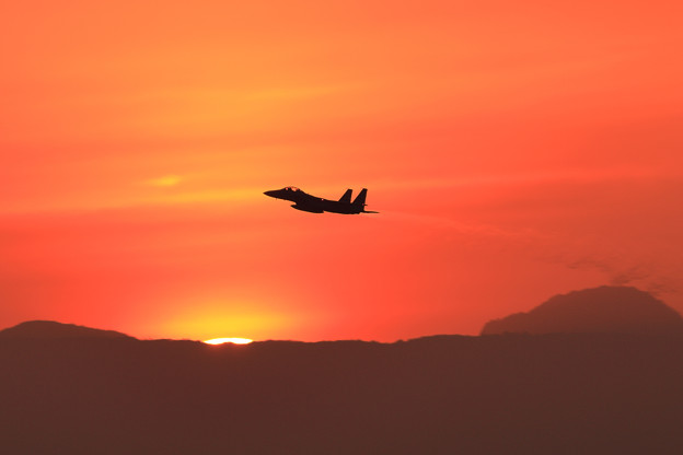写真: Bfore Sunset the F-15DJ