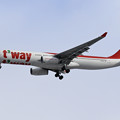 写真: A330-300 HL8502 T'way approach