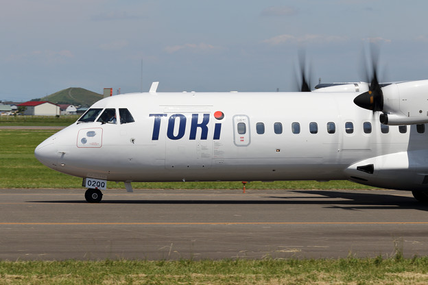 ATR72-600 JA02QQ Toki Air 8月就航の訓練中