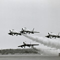 写真: F-86F Blue Impulse 三沢基地 Take off 1980.09 (1)