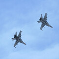 F/A18D WK VMFA(AW-)224 formation pass by