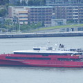 ドピンクな船　JR九州のクイーンビートルだそうです。