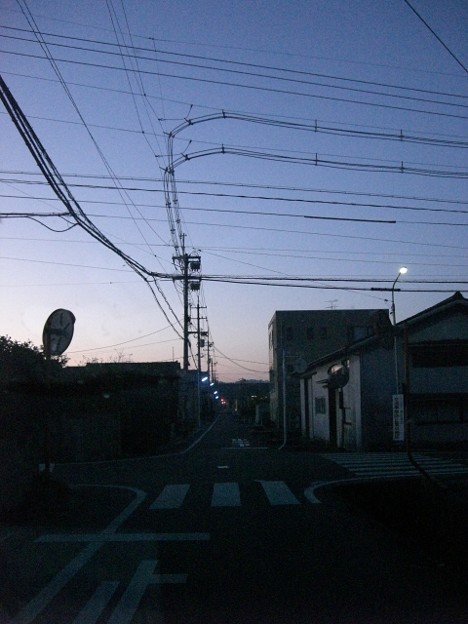 写真: 日暮れ空