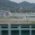 旧東海道　富士川橋と富士川SAの観覧車