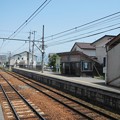長野電鉄 桐原駅 (上り乗り場スロープ開放)