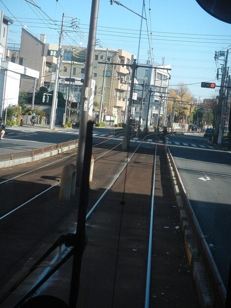 写真: Arakawa Line - centre pole