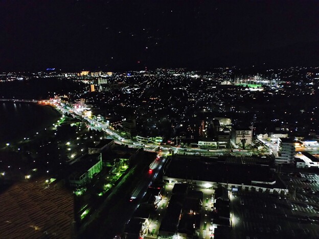 写真: 草津市街の夜景（１）