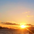 Photos: X'masの日の瀬戸内海の夕陽@21.12.25