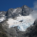 写真: 氷河の山