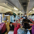 写真: 三陸鉄道の車内