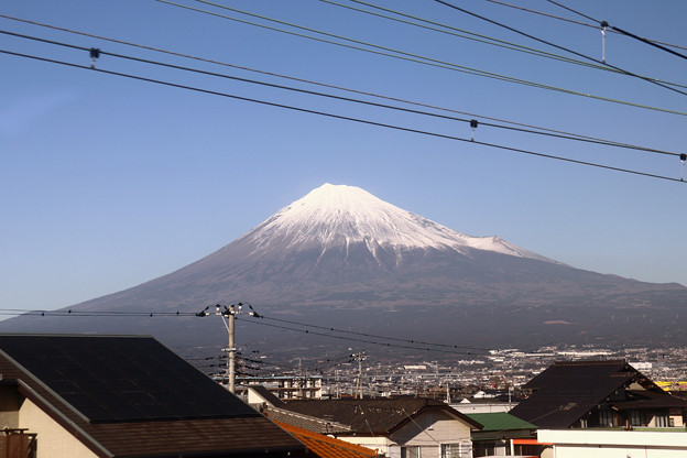 車窓の富士山