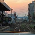 夕暮れの徳島駅
