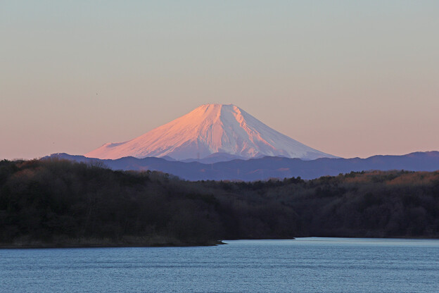 写真: 2024年初日の出の富士山