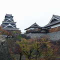 写真: 熊本城天守閣と本丸御殿