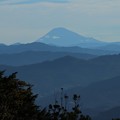 富幕山休憩舎展望デッキより今朝の富士山