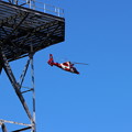 Photos: 富幕山上空を旋回する防災ヘリはまかぜ