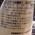 以前富幕山で咲いていたヤマシャクヤク（山芍薬）ボタン科盗掘者への看板