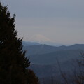 写真: 今朝の猪の平から富士山雲っていて見えないと思いましたが見えました。