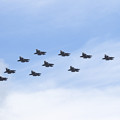 写真: F-35大編隊 航過飛行