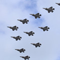 F-35大編隊 航過飛行
