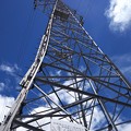 写真: 宇都宮市街地の送電塔