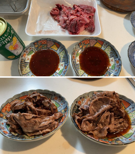 Photos: 米沢牛――2つまみ焼肉