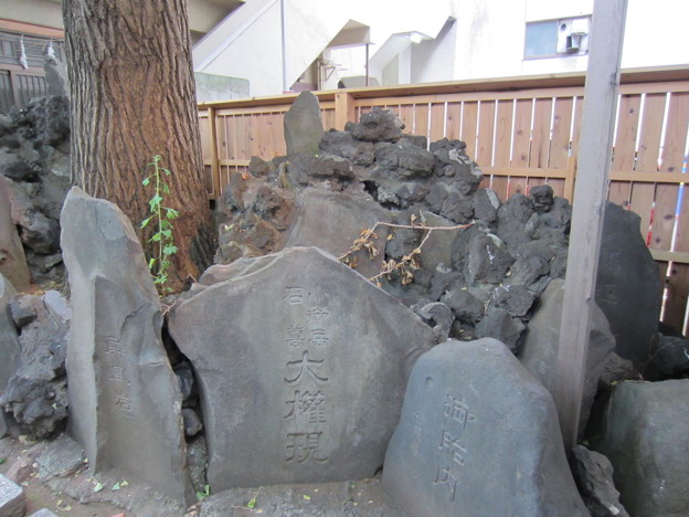 写真: 稲荷鬼王神社（歌舞伎町2丁目）分断富士塚