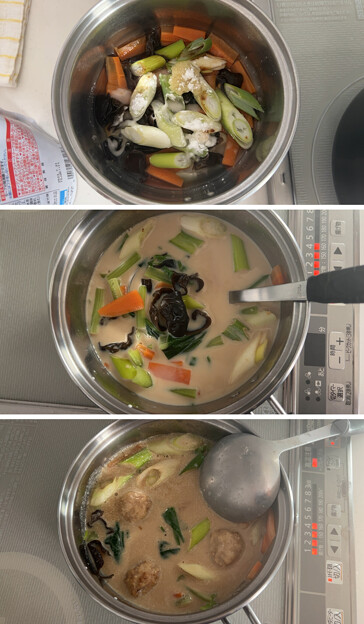 Photos: 名古屋コーチンつくね――4豆乳スープ (1)