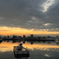 写真: 広島湾の朝（22.01.26）