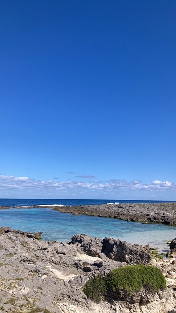 写真: ゆず_透き通る空の青、海の青_ハワイビーチ