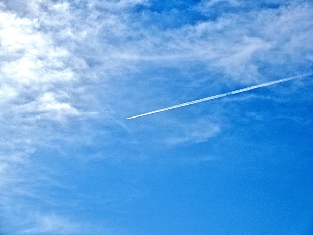 写真: 飛行雲 1