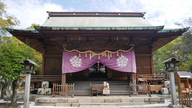 久留米城跡＠2023 (25) 篠山神社の拝殿