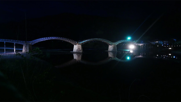 錦帯橋ライトアップ (6)