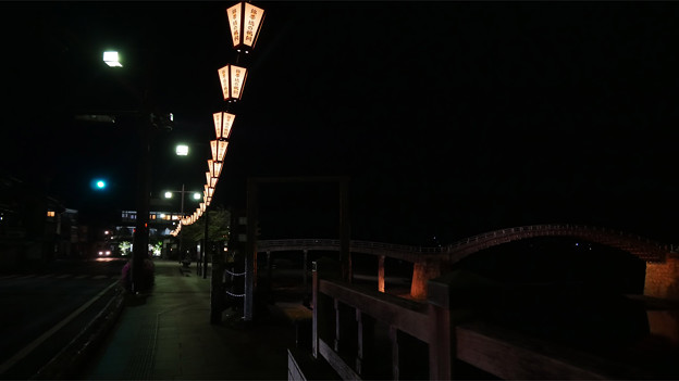 錦帯橋ライトアップ (8)